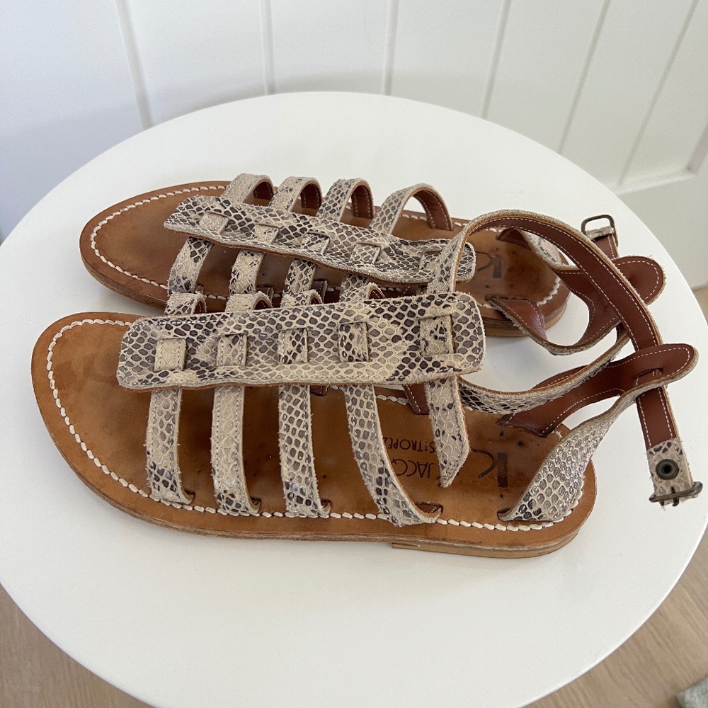 K.JACQUES FLAT SANDALS, ERCU 'DUMA', 37